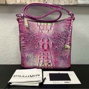 Brahmin Katie PURPLE IRIS MELBOURNE W/2 Full Centered Eyes GORGEOUS